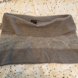 Beautiful rabbit hair gray shrug